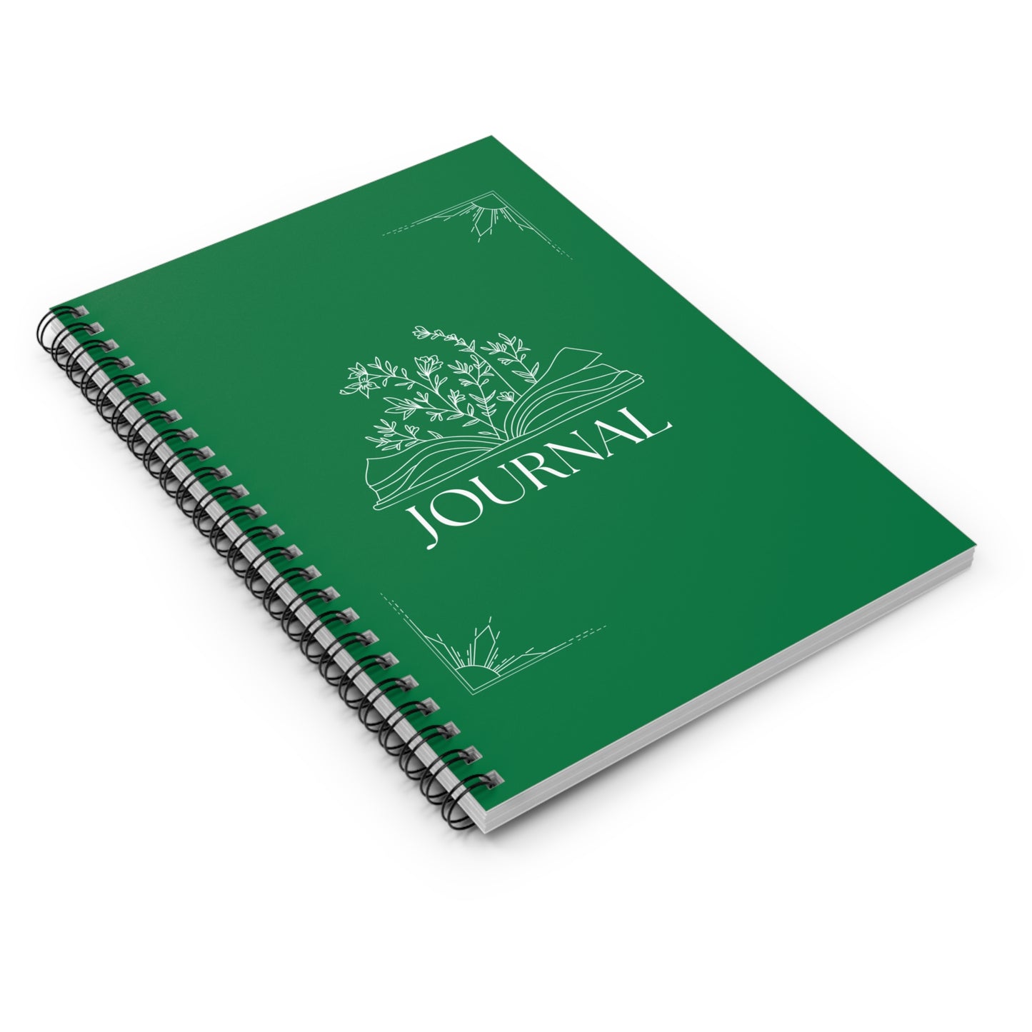 Green Spiral Notebook - Ruled Line