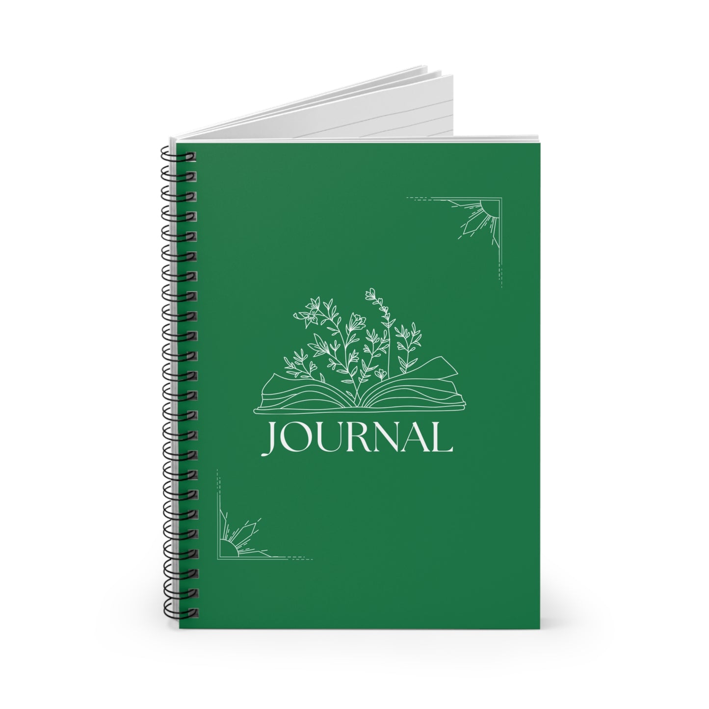 Green Spiral Notebook - Ruled Line