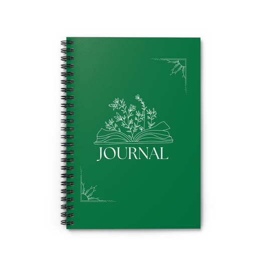 Green Spiral Notebook - Ruled Line